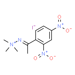 ChemSpider 2D Image | (2E)-2-[1-(2,4-Dinitrophenyl)ethylidene]-1,1,1-trimethylhydrazinium iodide | C11H15IN4O4