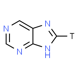 ChemSpider 2D Image | (8-~3~H)-9H-Purine | C5H3TN4
