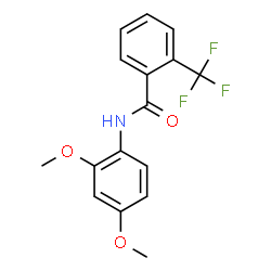 ChemSpider 2D Image | N-(2,4-Dimethoxyphenyl)-2-(trifluoromethyl)benzamide | C16H14F3NO3