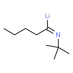 ChemSpider 2D Image | [(1Z)-N-(2-Methyl-2-propanyl)pentanimidoyl]lithium | C9H18LiN