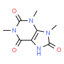 ChemSpider 2D Image | 1,3,9-Trimethyl-7,9-dihydro-1H-purine-2,6,8(3H)-trione | C8H10N4O3