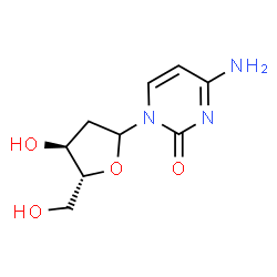 ChemSpider 2D Image | 4-Amino-1-(2-deoxy-D-erythro-pentofuranosyl)-2(1H)-pyrimidinone | C9H13N3O4