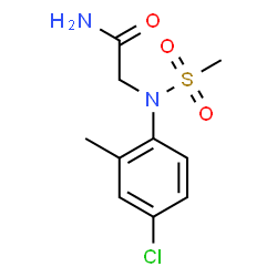 ChemSpider 2D Image | N~2~-(4-Chloro-2-methylphenyl)-N~2~-(methylsulfonyl)glycinamide | C10H13ClN2O3S