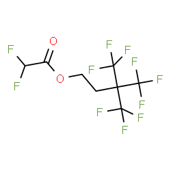 ChemSpider 2D Image | 4,4,4-Trifluoro-3,3-bis(trifluoromethyl)butyl difluoroacetate | C8H5F11O2