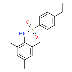 ChemSpider 2D Image | 4-Ethyl-N-mesitylbenzenesulfonamide | C17H21NO2S