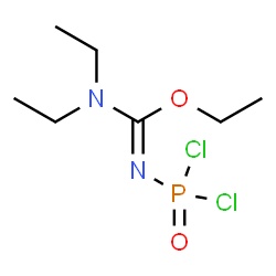 ChemSpider 2D Image | Ethyl N'-(dichlorophosphoryl)-N,N-diethylcarbamimidate | C7H15Cl2N2O2P