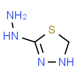 ChemSpider 2D Image | 5-Hydrazino-2,3-dihydro-1,3,4-thiadiazole | C2H6N4S