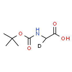 ChemSpider 2D Image | N-{[(2-Methyl-2-propanyl)oxy]carbonyl}(2-~2~H_1_)glycine | C7H12DNO4