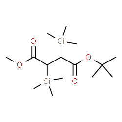 ChemSpider 2D Image | Methyl 2-methyl-2-propanyl 2,3-bis(trimethylsilyl)succinate | C15H32O4Si2