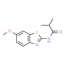 ChemSpider 2D Image | N-(6-Methoxy-1,3-benzothiazol-2-yl)-2-methylpropanamide | C12H14N2O2S