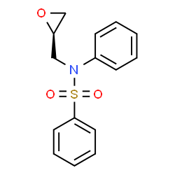 ChemSpider 2D Image | N-[(2R)-2-Oxiranylmethyl]-N-phenylbenzenesulfonamide | C15H15NO3S