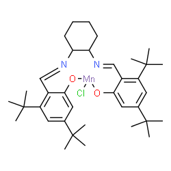 ChemSpider 2D Image | Chloro[2,2'-{1,2-cyclohexanediylbis[nitrilo(E)methylylidene]}bis[3,5-bis(2-methyl-2-propanyl)phenolato-kappaO](2-)]manganese | C36H52ClMnN2O2