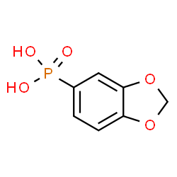 ChemSpider 2D Image | 1,3-Benzodioxol-5-ylphosphonic acid | C7H7O5P