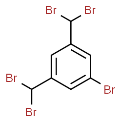 ChemSpider 2D Image | 1-Bromo-3,5-bis(dibromomethyl)benzene | C8H5Br5