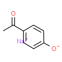 ChemSpider 2D Image | Sodium 4-acetylphenolate | C8H7NaO2