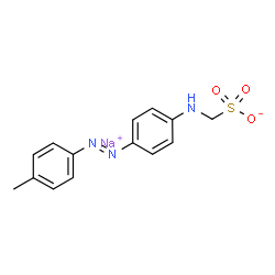 ChemSpider 2D Image | Sodium ({4-[(E)-(4-methylphenyl)diazenyl]phenyl}amino)methanesulfonate | C14H14N3NaO3S