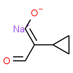 ChemSpider 2D Image | Sodium (1E)-2-cyclopropyl-3-oxo-1-propen-1-olate | C6H7NaO2