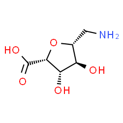 ChemSpider 2D Image | 6-Amino-2,5-anhydro-6-deoxy-D-gluconic acid | C6H11NO5