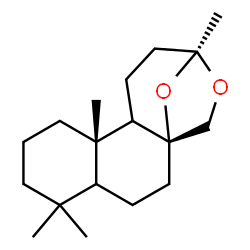ChemSpider 2D Image | (1R,9S,13S)-5,5,9,13-Tetramethyl-14,16-dioxatetracyclo[11.2.1.0~1,10~.0~4,9~]hexadecane | C18H30O2