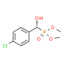 ChemSpider 2D Image | Dimethyl [(R)-(4-chlorophenyl)(hydroxy)methyl]phosphonate | C9H12ClO4P
