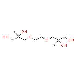 ChemSpider 2D Image | (2R,2'R)-3,3'-[1,2-Ethanediylbis(oxy)]bis(2-methyl-1,2-propanediol) | C10H22O6
