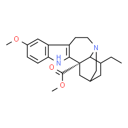 ChemSpider 2D Image | Methyl (4xi,5xi)-12-methoxyibogamine-18-carboxylate | C22H28N2O3