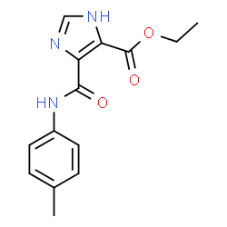ChemSpider 2D Image | Ethyl 4-[(4-methylphenyl)carbamoyl]-1H-imidazole-5-carboxylate | C14H15N3O3