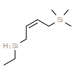 ChemSpider 2D Image | [(2Z)-4-(Ethylsilyl)-2-buten-1-yl](trimethyl)silane | C9H22Si2