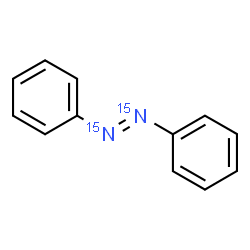 ChemSpider 2D Image | (E)-Diphenyl(~15~N_2_)diazene | C12H1015N2