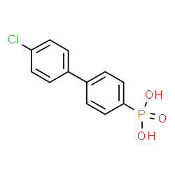 ChemSpider 2D Image | (4'-Chloro-4-biphenylyl)phosphonic acid | C12H10ClO3P