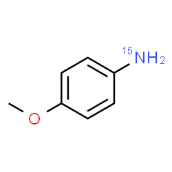 ChemSpider 2D Image | 4-Methoxy(~15~N)aniline | C7H915NO