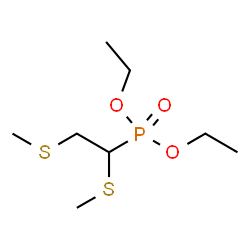 ChemSpider 2D Image | Diethyl [1,2-bis(methylsulfanyl)ethyl]phosphonate | C8H19O3PS2