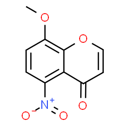 ChemSpider 2D Image | 8-Methoxy-5-nitro-4H-chromen-4-one | C10H7NO5