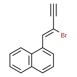 ChemSpider 2D Image | 1-[(1Z)-2-Bromo-1-buten-3-yn-1-yl]naphthalene | C14H9Br