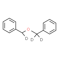 ChemSpider 2D Image | [{[Phenyl(~2~H_1_)methyl]oxy}(~2~H_2_)methyl]benzene | C14H11D3O