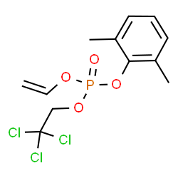 ChemSpider 2D Image | 2,6-Dimethylphenyl 2,2,2-trichloroethyl vinyl phosphate | C12H14Cl3O4P