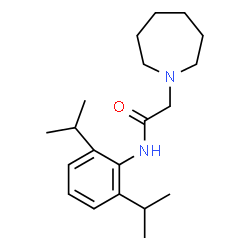 ChemSpider 2D Image | 2-(1-Azepanyl)-N-(2,6-diisopropylphenyl)acetamide | C20H32N2O