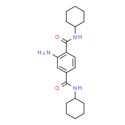 ChemSpider 2D Image | 2-Amino-N,N'-dicyclohexylterephthalamide | C20H29N3O2