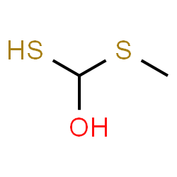 ChemSpider 2D Image | (Methylsulfanyl)(sulfanyl)methanol | C2H6OS2