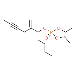 ChemSpider 2D Image | Diethyl 6-methylene-8-decyn-5-yl phosphate | C15H27O4P