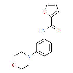 ChemSpider 2D Image | N-[3-(4-Morpholinyl)phenyl]-2-furamide | C15H16N2O3