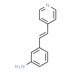 ChemSpider 2D Image | 3-[(E)-2-(4-Pyridinyl)vinyl]aniline | C13H12N2