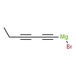 ChemSpider 2D Image | Bromo(1,3-hexadiyn-1-yl)magnesium | C6H5BrMg