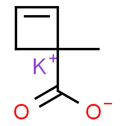 ChemSpider 2D Image | Potassium 1-methyl-2-cyclobutene-1-carboxylate | C6H7KO2