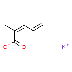 ChemSpider 2D Image | Potassium (2Z)-2-methyl-2,4-pentadienoate | C6H7KO2