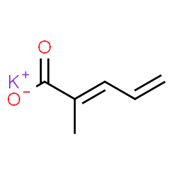 ChemSpider 2D Image | Potassium (2E)-2-methyl-2,4-pentadienoate | C6H7KO2