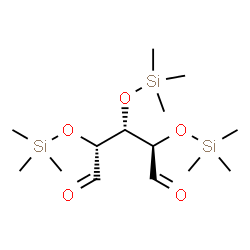 ChemSpider 2D Image | 2,3,4-Tris-O-(trimethylsilyl)-L-arabino-pentodialdose | C14H32O5Si3