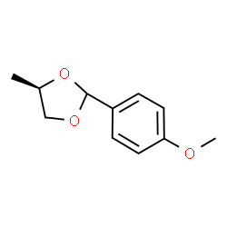 ChemSpider 2D Image | (4R)-2-(4-Methoxyphenyl)-4-methyl-1,3-dioxolane | C11H14O3