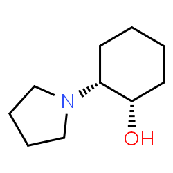 ChemSpider 2D Image | (1S,2R)-2-(1-Pyrrolidinyl)cyclohexanol | C10H19NO