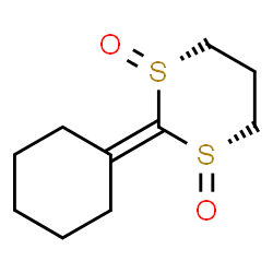 ChemSpider 2D Image | (1R,3S)-2-Cyclohexylidene-1,3-dithiane 1,3-dioxide | C10H16O2S2